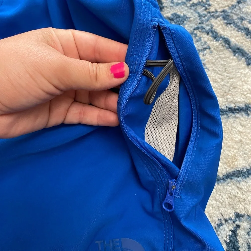 THE NORTH FACE blue swim trunks shorts zipper pocket summer swimming size 32